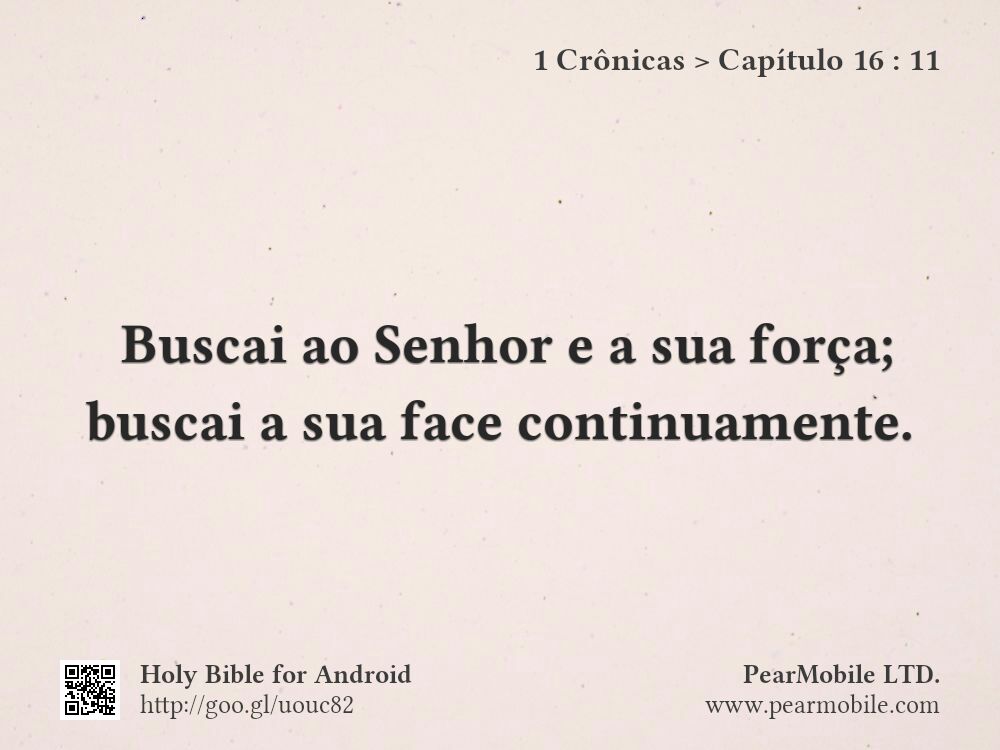 1 Crônicas, Capítulo 16:11